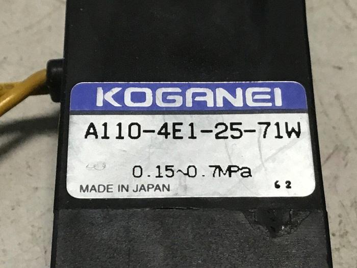 Used KOGANEI Solenoid Valve A110-4E1-71W #124740