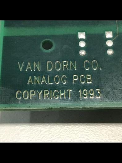 Used VAN DORN Analog Circuit Board 330025 PC330-025 Used