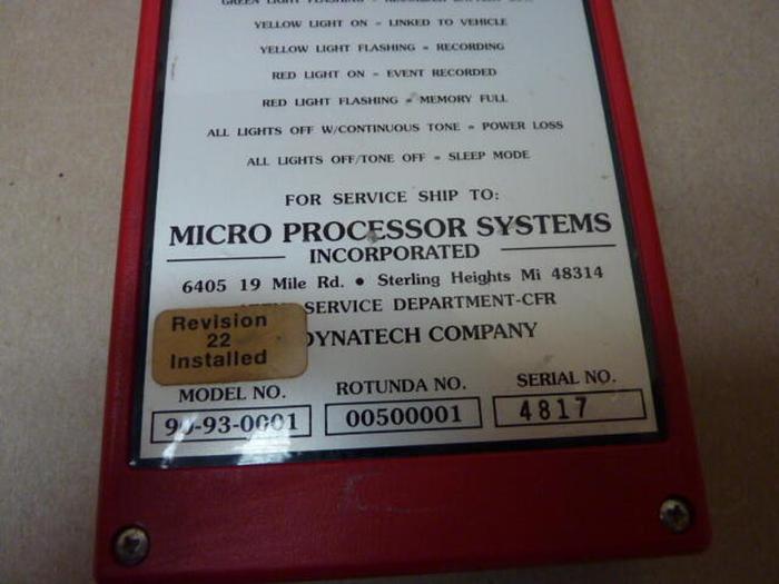 Used FORD Rotunda Customer Flight Recorder 90-93-0001 #30238