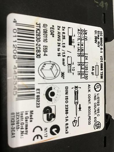 Used SIEMENS Relay Module 3TK2830-2CB30 #138546