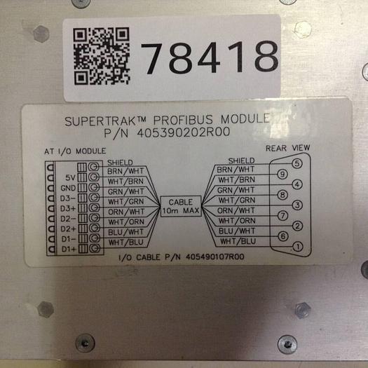 Used ATS Profibus Module 405390202R00 #78418