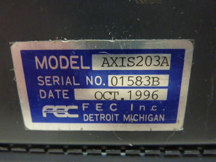 Used FEC Axis Controller AXIS203A #32810