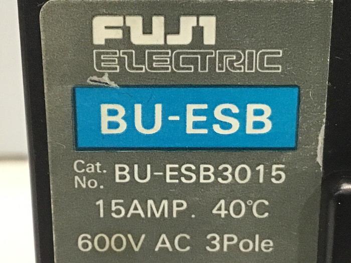 Used FUJI ELECTRIC 15 Amp Circuit Breaker BU-ESB3015 #119740