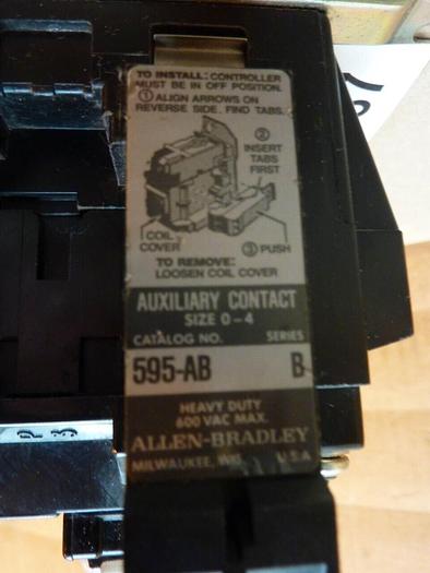 Used ALLEN BRADLEY Motor Starter Size 0-1 40410-326-52 #38488