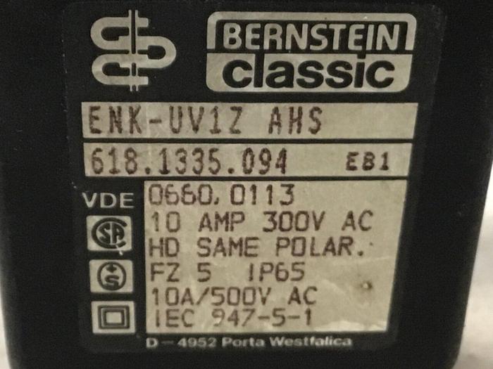 Used BERNSTEIN Limit Switch ENK-UV1Z AHS Used