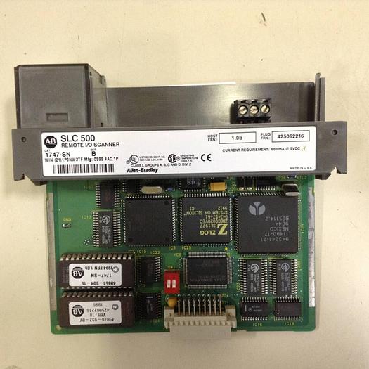 Used ALLEN BRADLEY Remote I/O Scanner 1747-SN SER B #71989