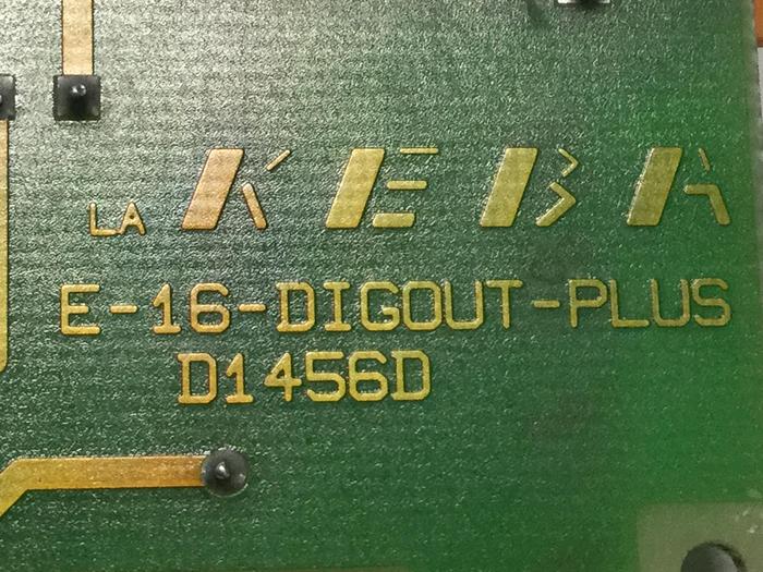 Used KEBA Engel Output Board E-16-DIGOUT-PLUS D1456D Used
