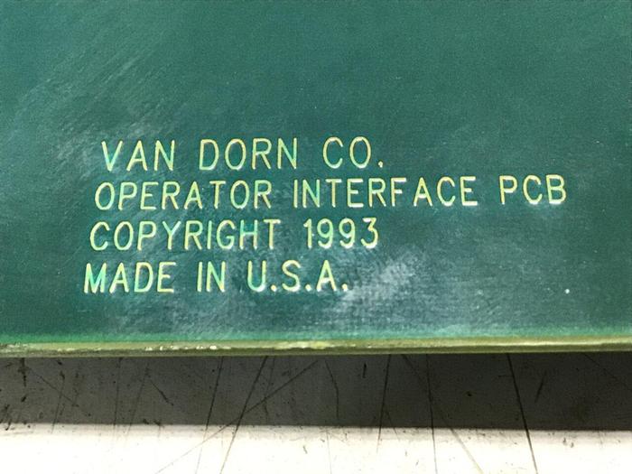 Used VAN DORN Operator Circuit Board PC330-034 Used