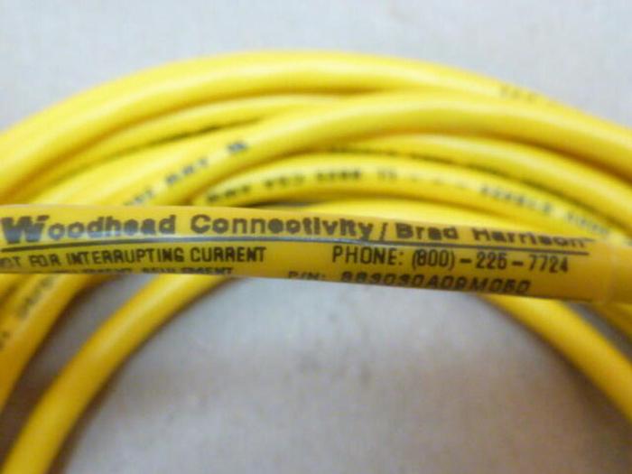 BRAD HARRISON / WOODHEAD Cordset Cable 883030A09M050 #32648