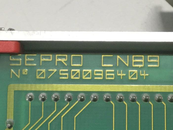 Used SEPRO ROBOTIQUE Circuit Board 0750096404 Used