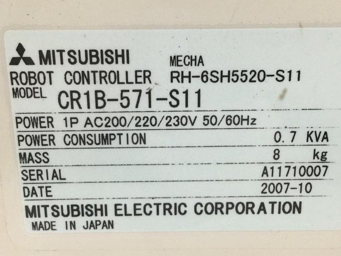 Used MITSUBISHI Robot Control CR1B-571-S11 #105578