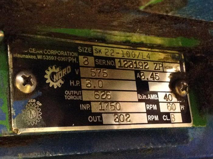 Used NELMOR 3 HP Grinder / Granulator G810LS 3 HP USED