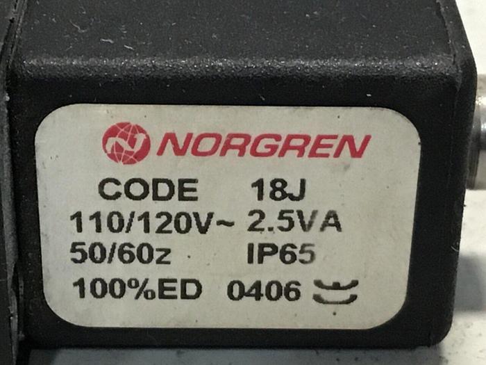Used NORGREN Solenoid Valve V61R517AA318JB #120769