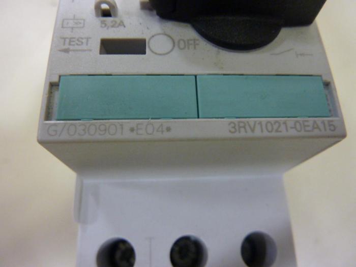 Used SIEMENS 0.4 Amp Circuit Breaker 3RV1021-0EA15 #50122