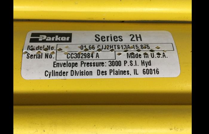 Used PARKER Clamp Cylinder 01.65 CJJ2HTS13A 15.875 Used
