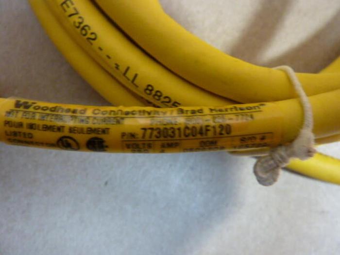 BRAD HARRISON / WOODHEAD Cable 773031C04F120 #29750