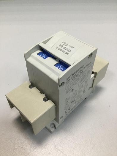 Used MITSUBISHI 0.5 Amp Circuit Protector CP30-BA-2P-0.5A #103611