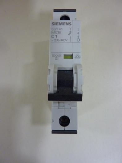 Used SIEMENS 1 Amp Circuit Breaker 5SY4101-7 #46958