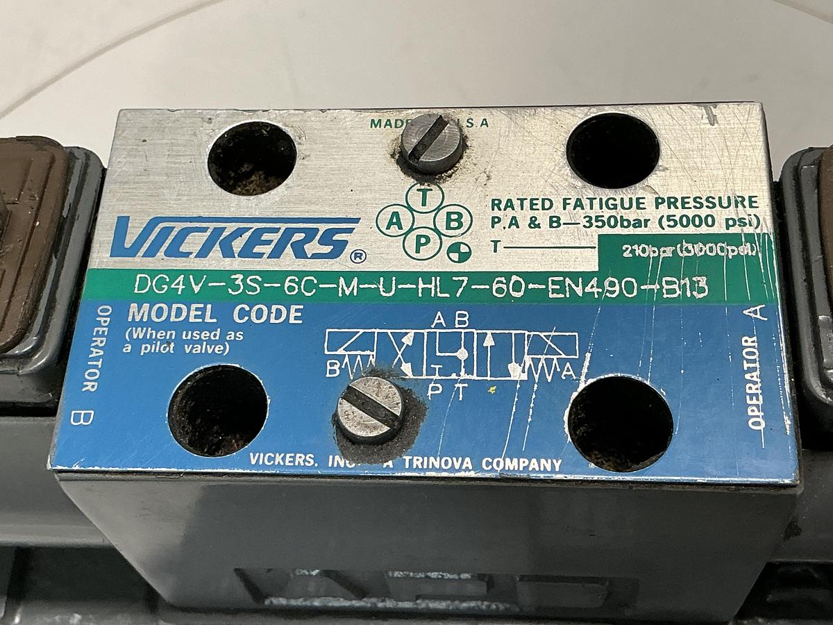 Used VICKERS DG4V-3S-6C-M-U-HL7-60-EN490-B13