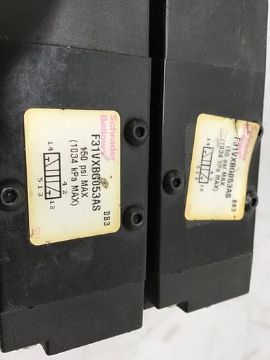 Used SCHRADER BELLOWS Solenoid Valve F31VXBG053AS #118688