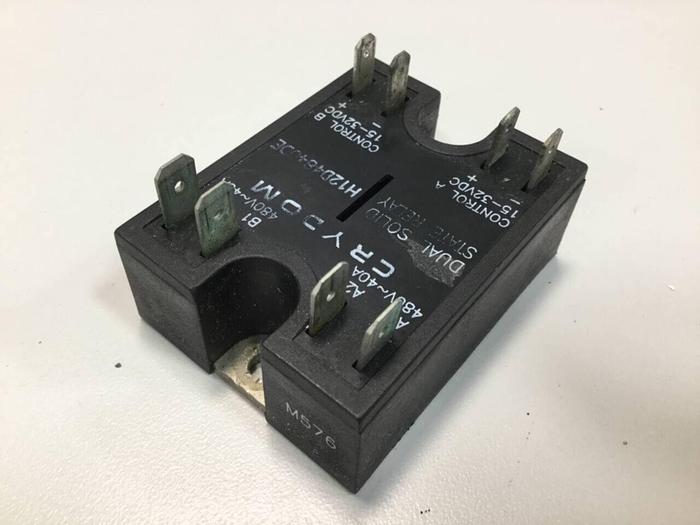 Used CRYDOM Dual Solid State Relay H12D4840DE #98073