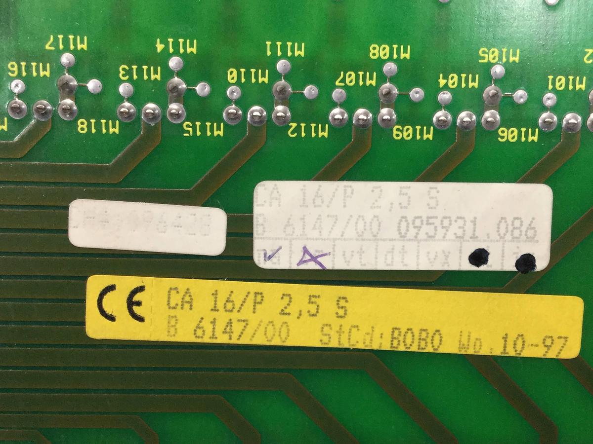 Used BACHMANN ELECTRONIC Output Card CA16/P2.5S  E06149/00 USED