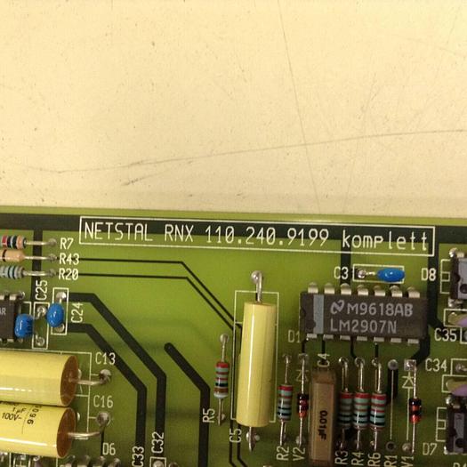 Used NETSTAL Circuit Board RNX 110.240.9199 #77960