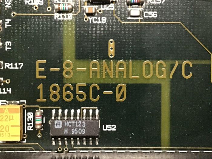 Used KEBA / Engel 18658-1 Circuit Board E-8-ANALOG/C 1865C-0 Used
