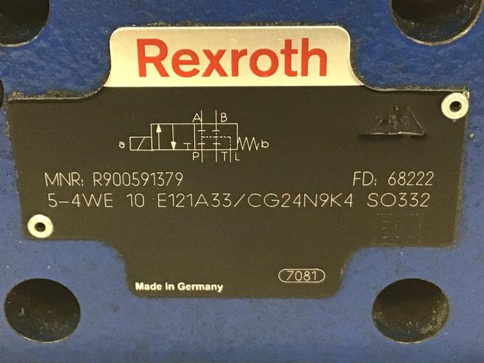 Used REXROTH Valve 54WE10E121A33/CG24N9K4 SO332 #137802
