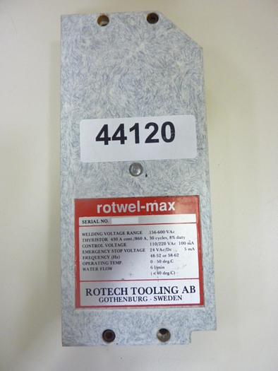 Used ROTECH SYSTEMS Weld Controller ROTWEL-MAX #44120