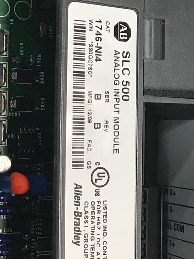 Used ALLEN BRADLEY Analog Input Module 1746-NI4 SER B #127232