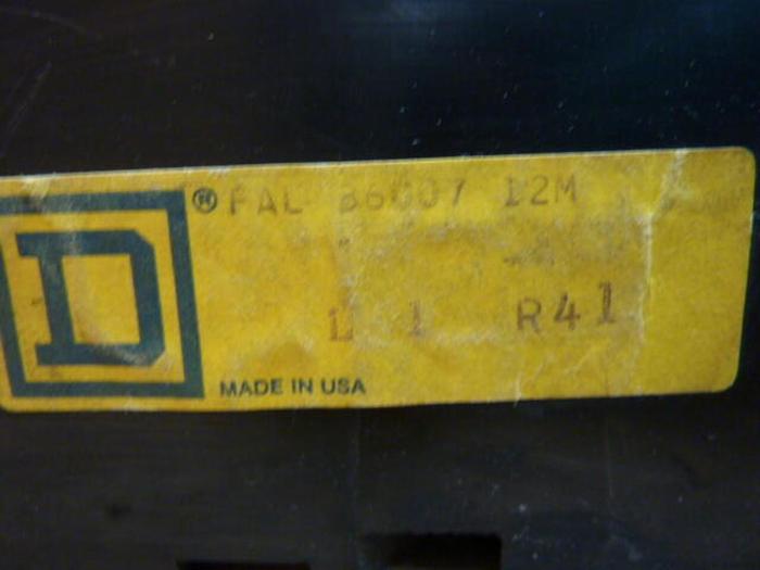Used SQUARE D 7 Amp Circuit Breaker FAL3600712M #28461