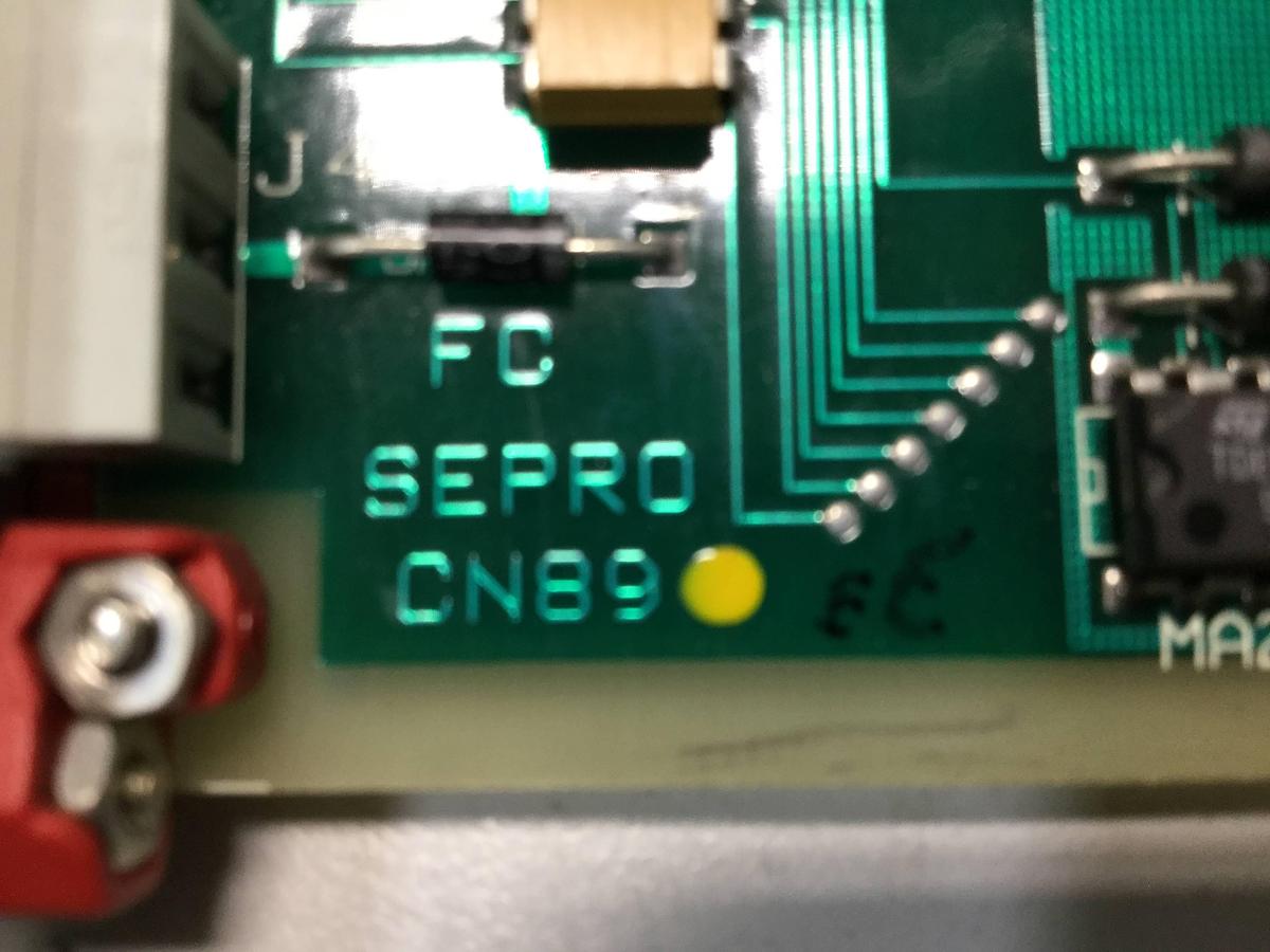 Used SEPRO ROBOTIQUE CN89 Control Board 07S0095104/A USED