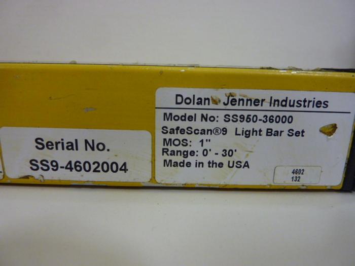 Used DOLAN JENNER Light Curtain SS950-36000 USED