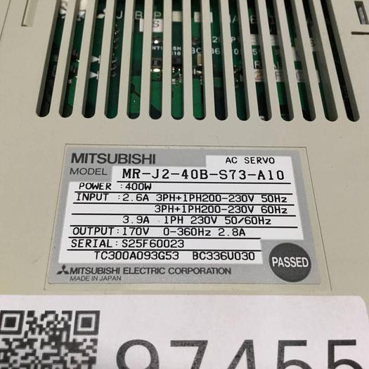 Used MITSUBISHI AC Servo Drive MR-J2-40B-S73-A10 #97455