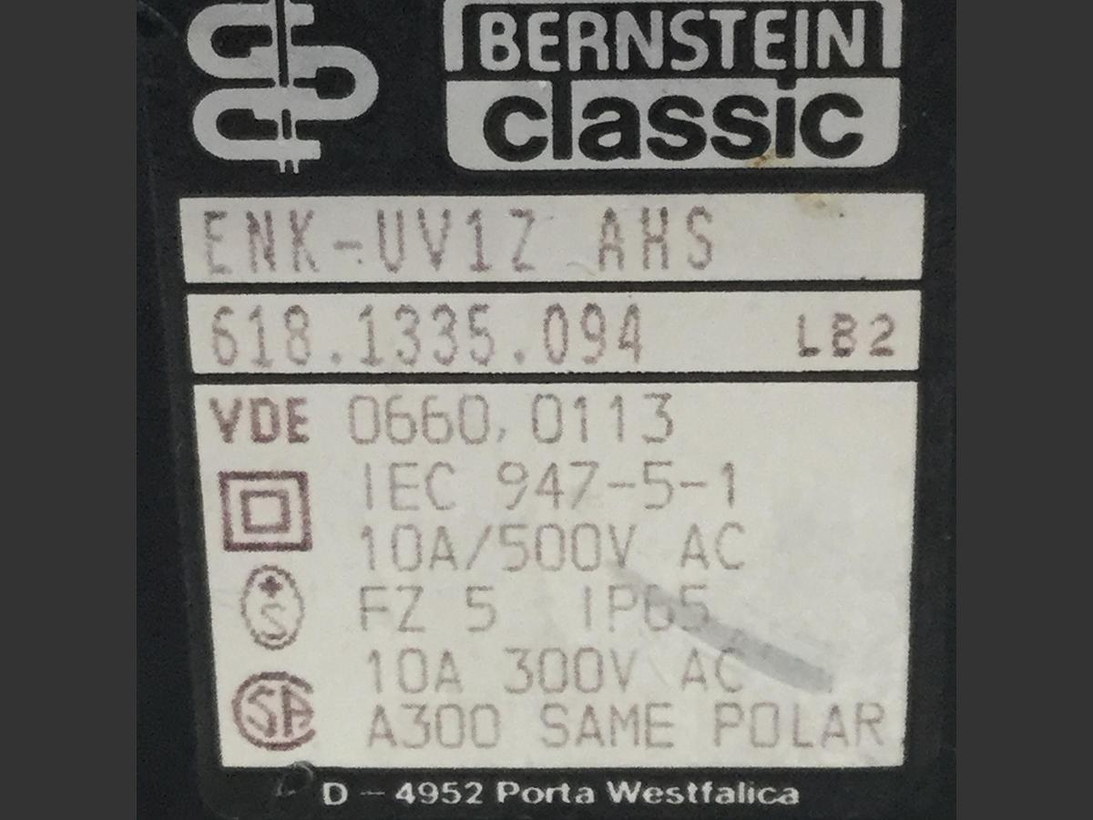 Used BERNSTEIN Limit Switch ENK-UV1Z AHS Used