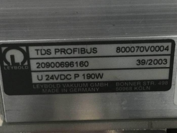 Used LEYBOLD Turbomolecular Pump w/ TDS Profibus TW250 S Used