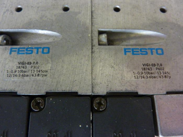 Used FESTO Control Block w/ Valves IFB8-03 #52679