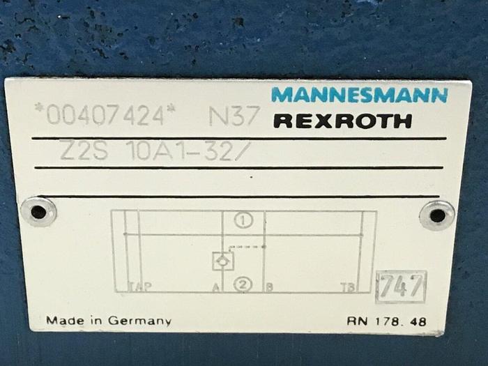 Used REXROTH Valve Z2S10A132 #126010