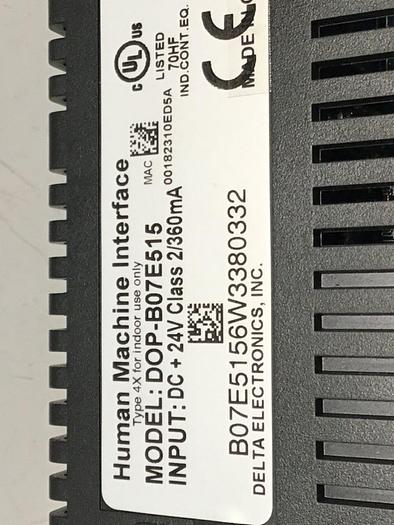 Used DELTA Human Machine Interface DOP-B07E515 #119154
