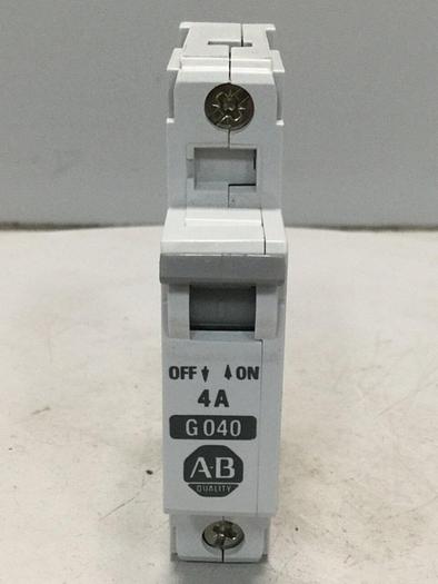 Used ALLEN BRADLEY 4 Amp Circuit Breaker 1492-CB1/G040 SER B #104754