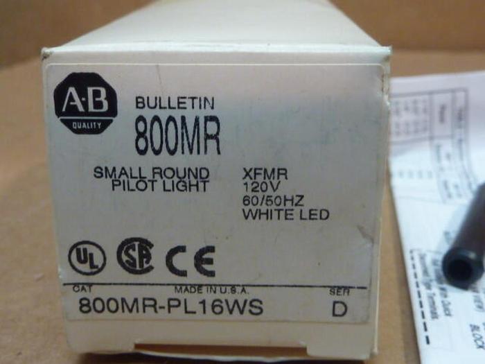 ALLEN BRADLEY Pilot Light 800MR-PL16WS #32402