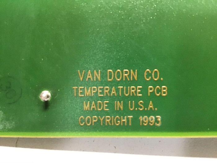 Used VAN DORN Temperature Circuit Board PC330-021 330-021 Used
