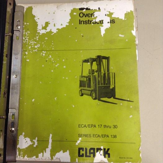 Used CLARK EQUIPMENT Various Manuals SCR MANUALS #71087