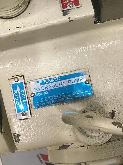 Used TOKIMEC Pump U-P70V7-P16V-L-068-M Used #144314