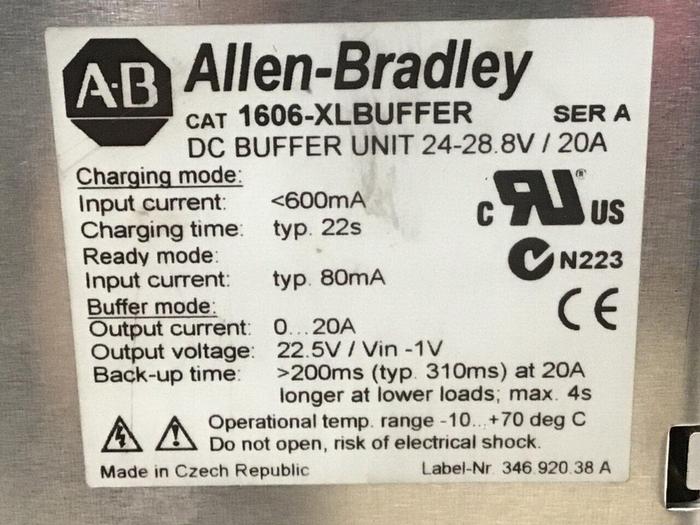 Used ALLEN BRADLEY Buffer Unit 1606-XLBUFFER #131262