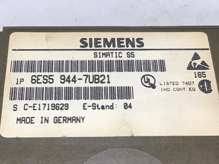 Used SIEMENS CPU Module 6ES5 944-7UB21 Used