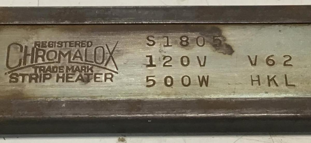 CHROMALOX 500 Watt Strip Heater Band S1805 USED