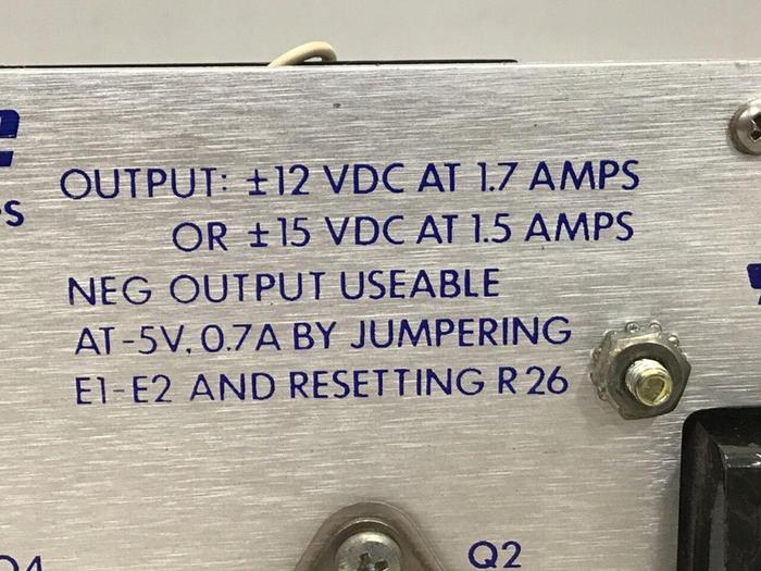 Used POWER ONE Power Supply HBB 15-1.5-A #137100