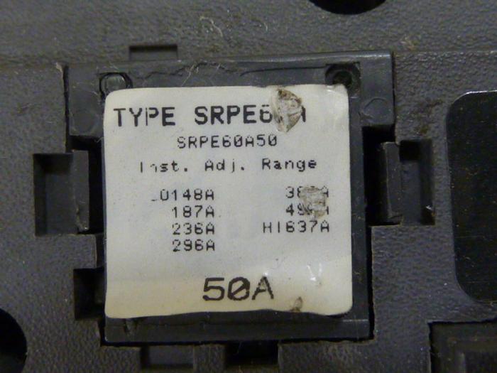 Used GENERAL ELECTRIC 50 Amp Circuit Breaker SEHA38A10060 #60357
